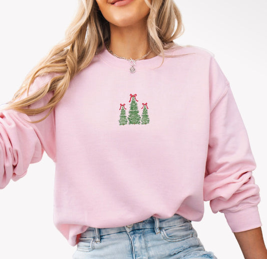 Embroidered Happy Holidays Unisex Crew