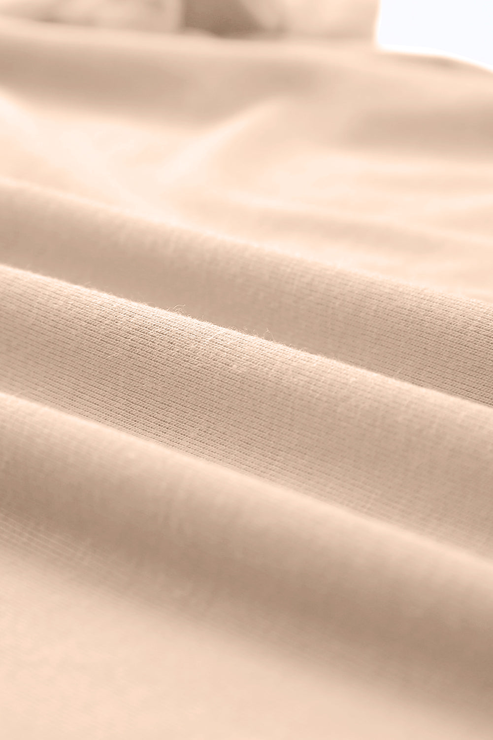 Pink Solid Color Basic Crew Neck Plain Tee