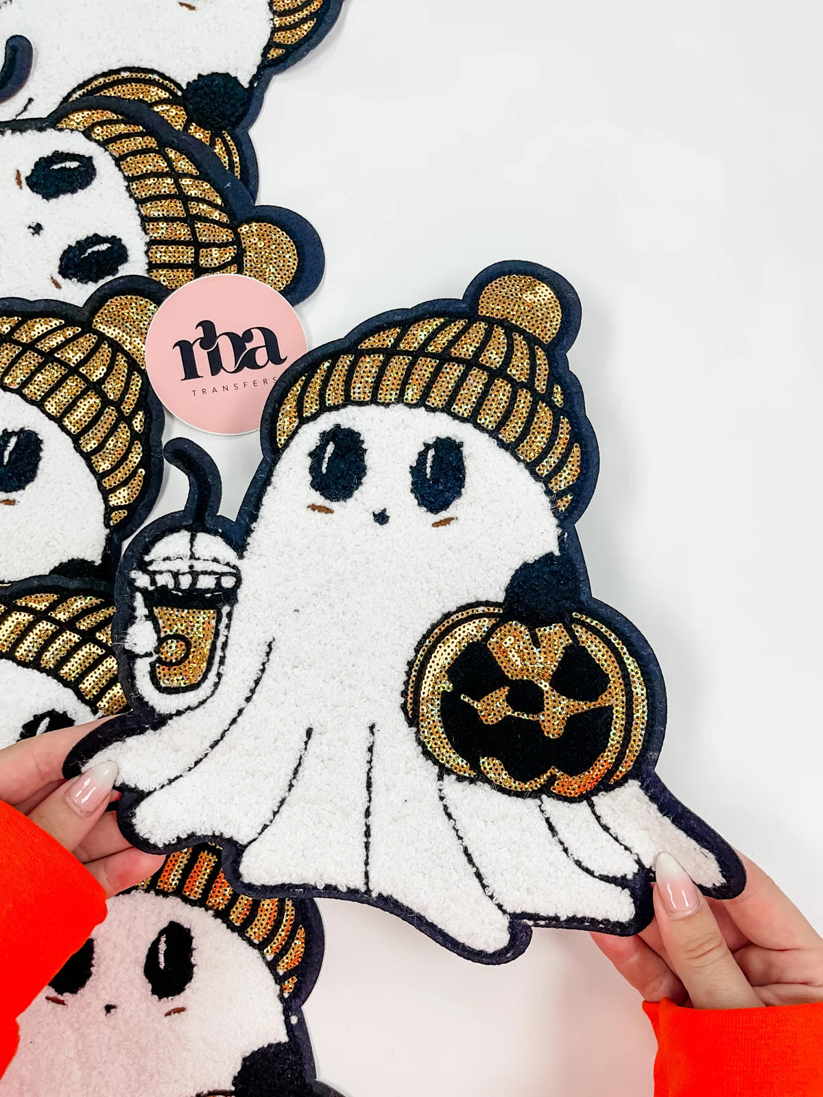 Sequin Ghostie Chenille Patch Pre-Order