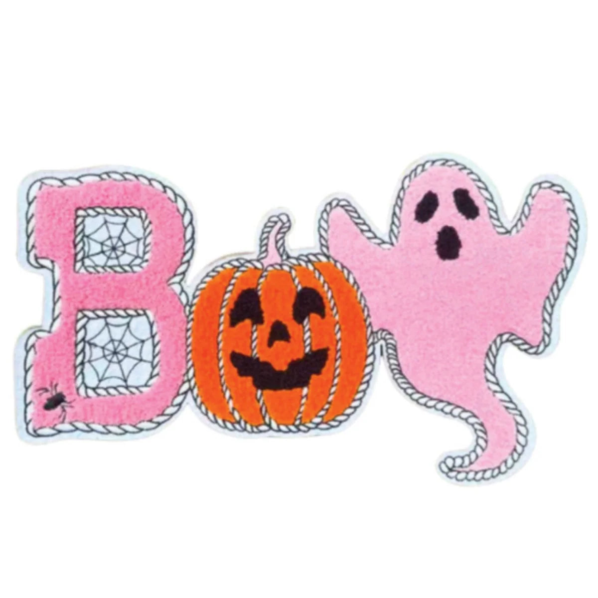 Pink Boo Chenille Patch Pre-Order