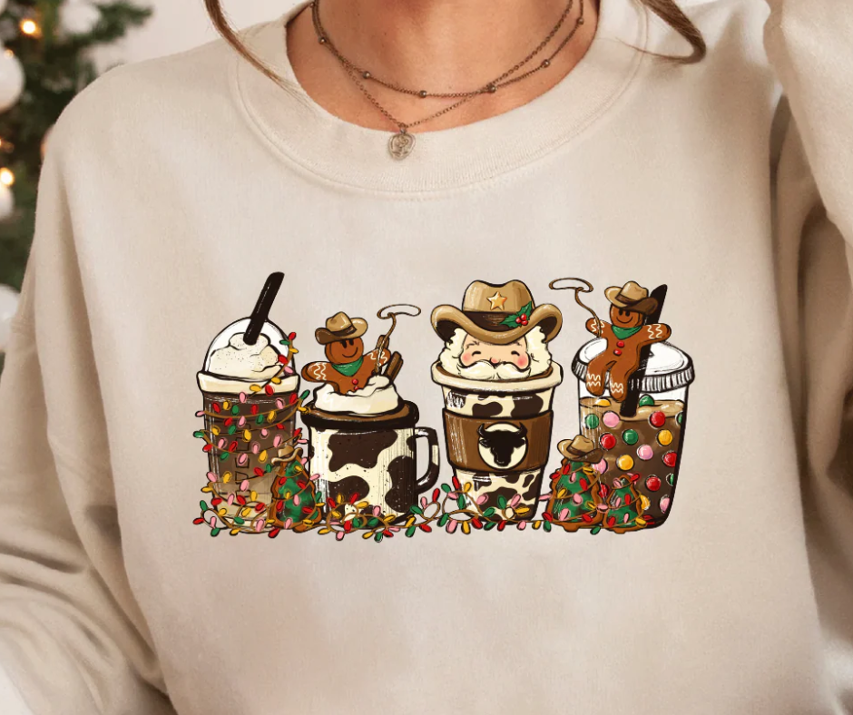 Western Drinks Design (Youth/Adult Decal)