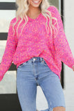 Hot Pink Chunky Knit Sweater