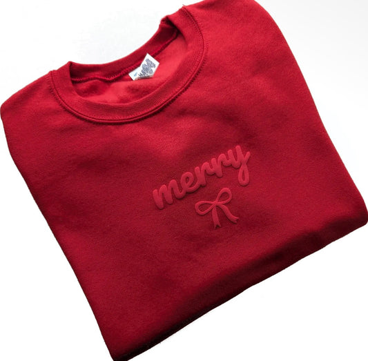 Puff Merry Bow Unisex Crew