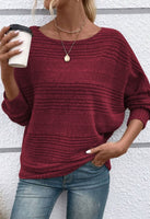 Burgundy Batwing Top