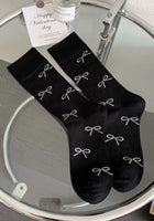 Black Bow Socks