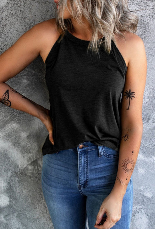 Black Casual Tank Top— FINAL SALE