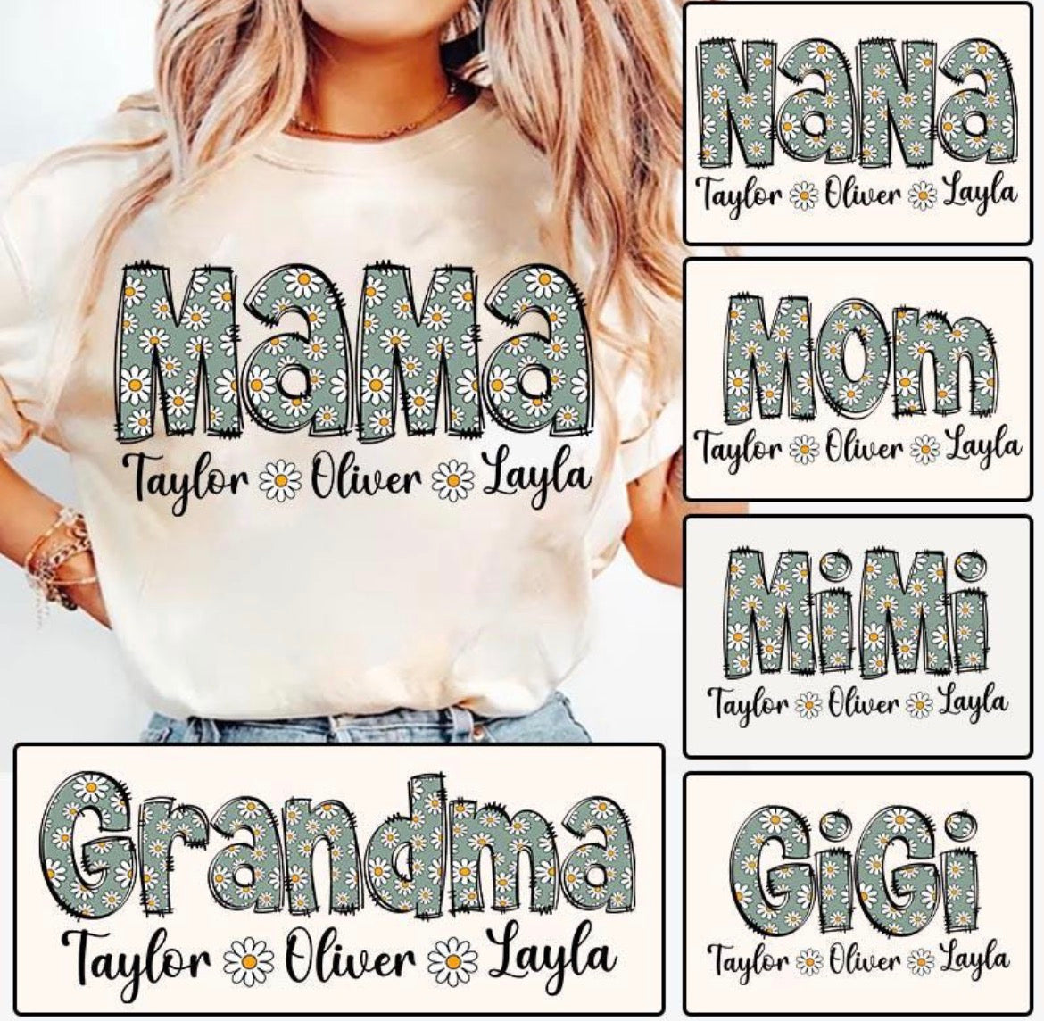 Word with personalized names