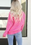 Hot Pink Chunky Knit Sweater