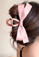 Pink Bow 4” Claw Clip