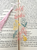 Wild about books acrylic bookmark