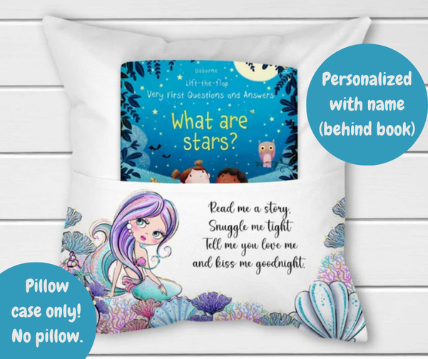 Mermaid Book Pillow