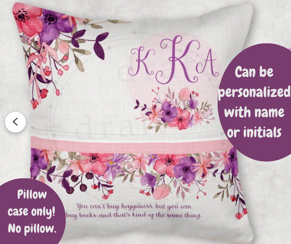 Floral Book Pillow