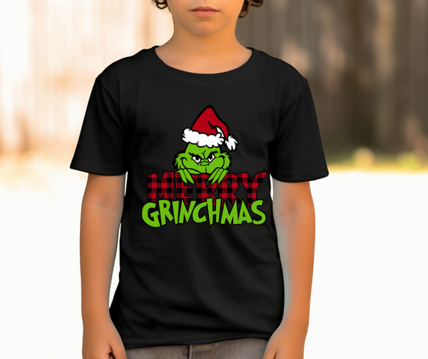 Kids Merry Grinchmas Shirt Decal