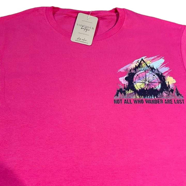 [LARGE] Bright Pink Pocket Decal Tee