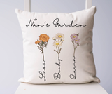 PRE ORDER Personalized Family Garden Pillow Cover (Cover ONLY!)