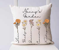 PRE ORDER Personalized Family Garden Pillow Cover (Cover ONLY!)