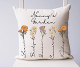 PRE ORDER Personalized Family Garden Pillow Cover (Cover ONLY!)