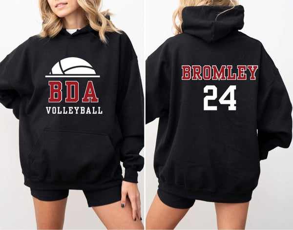 BDA Volleyball Warm-Up Hoodies