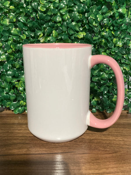Pink Handle Mug