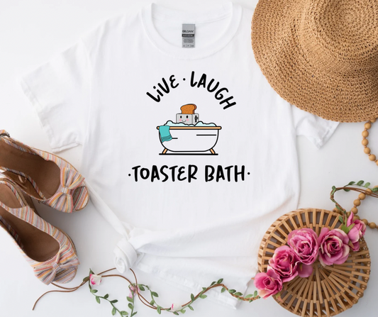 Live laugh toaster bath