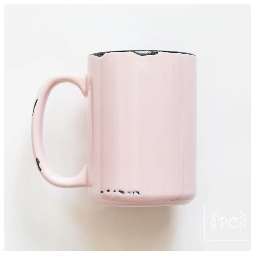 Pink Rustic Mug
