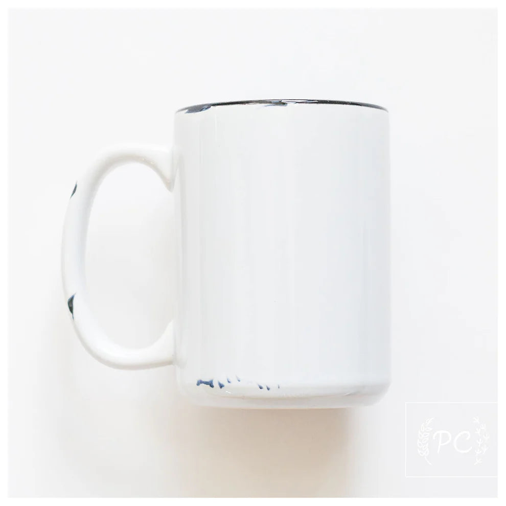 White Rustic Mug