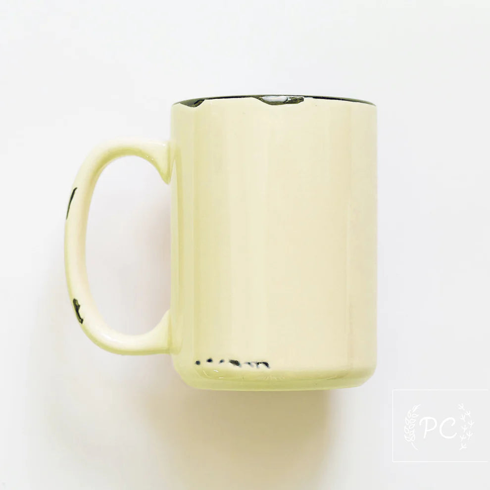 Yellow Rustic Mug