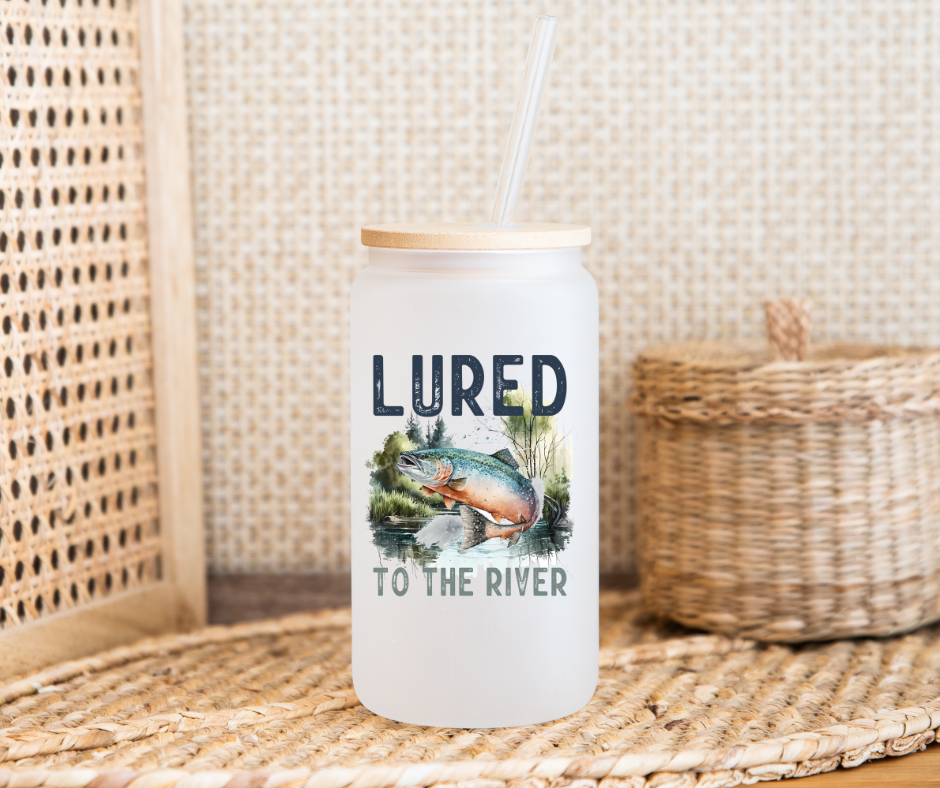Lured to the River (Glass Can or Tumbler Suitable)