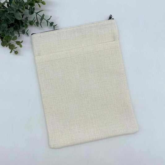 Personalized Linen Book Sleeve