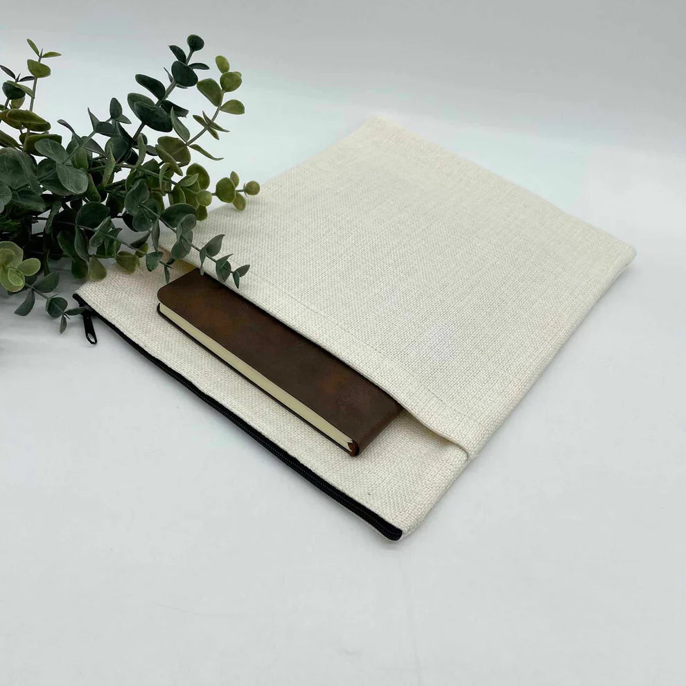Personalized Linen Book Sleeve