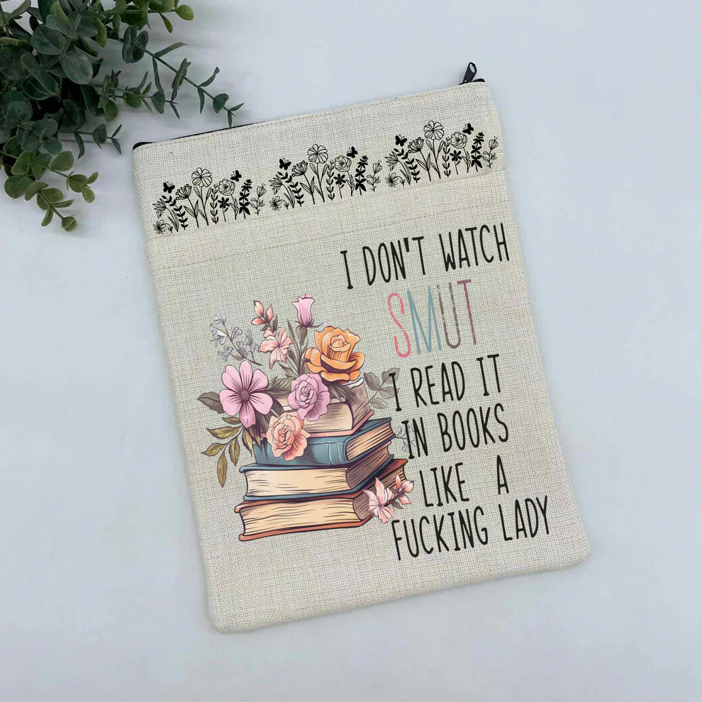Personalized Linen Book Sleeve