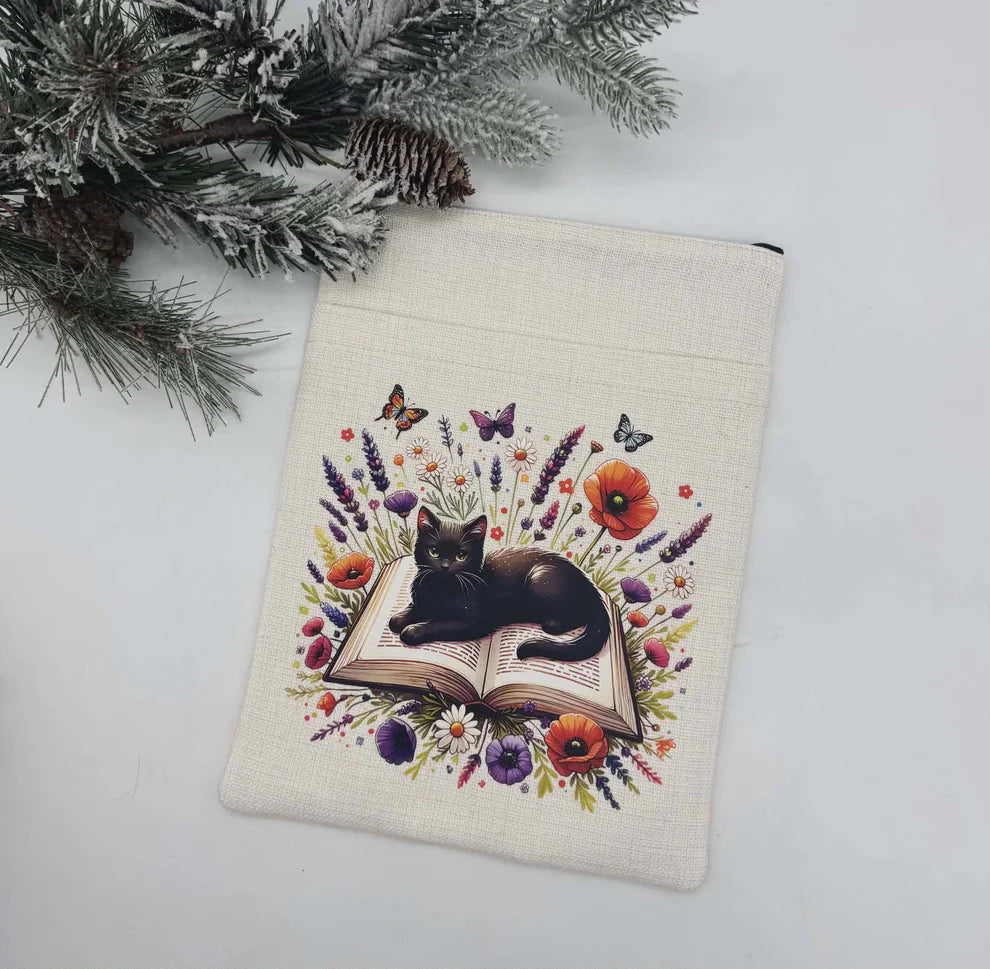 Personalized Linen Book Sleeve