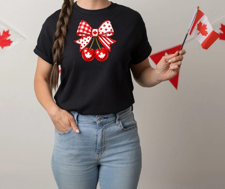 Canada Day Cherry Bow