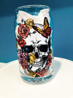 ••SALE••Skull Glass Can