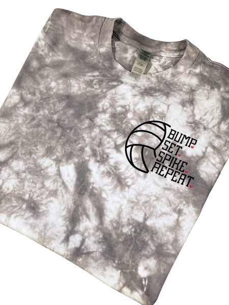 Small Volleyball Tie Dyed Tee (Heavy Cotton)