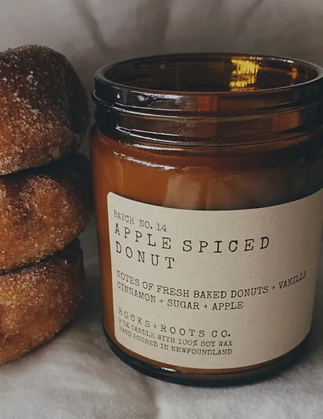 Apple Spiced Donut 9oz Soy Wax Candle