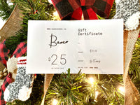 Gift Certificate (Paper Version)