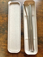 Stainless steel straw kit