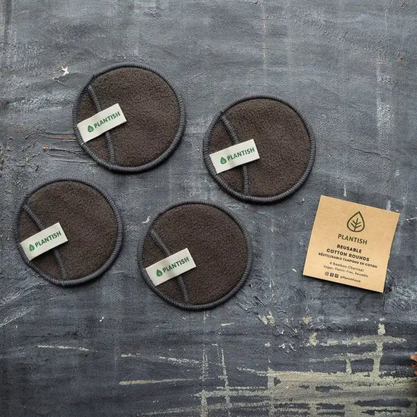 Reusable Cotton Rounds- Bamboo Charcoal