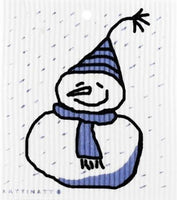 Snowman Swedish Dishcloth